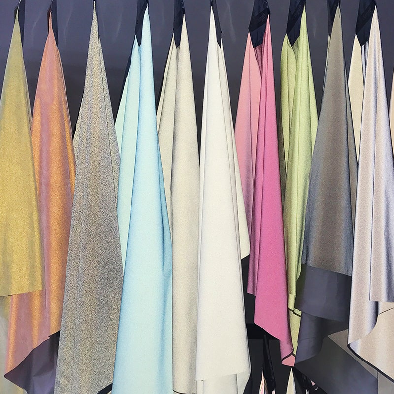 黑色可定制潘通色彩色反光面料