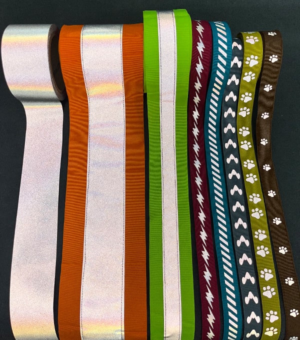 高亮5公分化纤TC反光条热贴织带